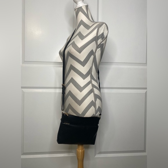 a new day Handbags - A New Day Black Faux Leather Crossbody Purse